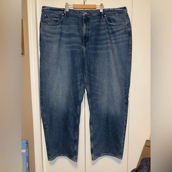 Good American Brand New Barrel Relaxed High Waisted Jeans - Picture 1 of 16